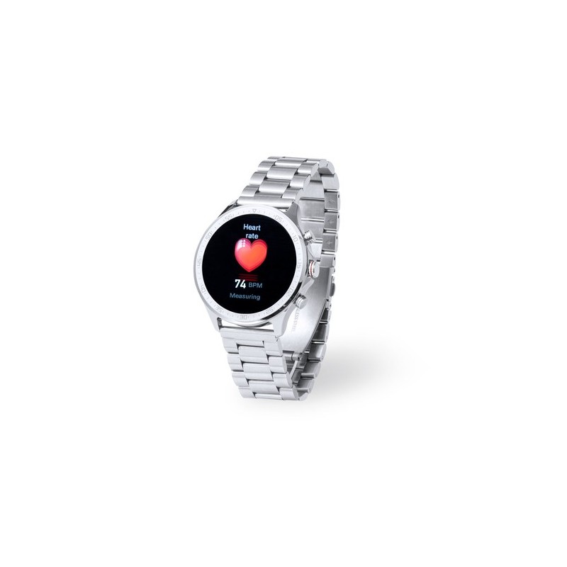 Montre Intelligente Personnalisée Éco-responsable Dant Matières : acier inoxydable Couleurs : argenté objet promotionnel éco-res