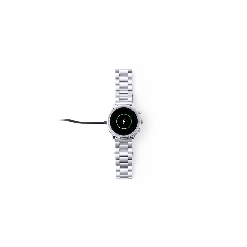 Montre Intelligente Personnalisée Éco-responsable Dant Matières : acier inoxydable Couleurs : argenté personnalisation rapide en