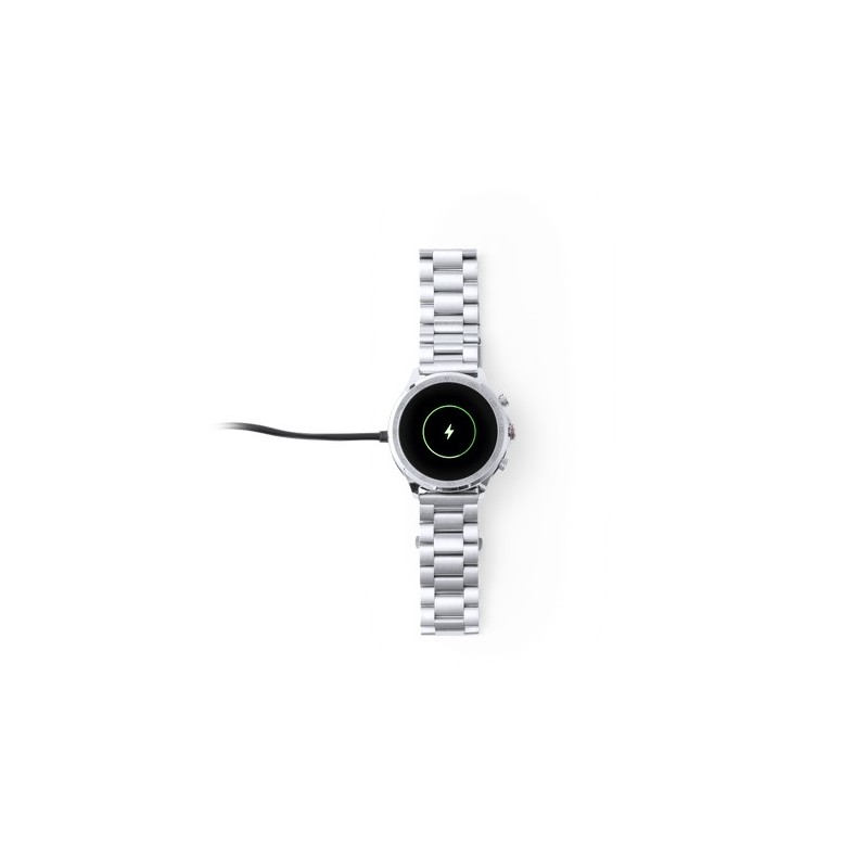 Montre Intelligente Personnalisée Éco-responsable Dant Matières : acier inoxydable Couleurs : argenté objet publicitaire robuste