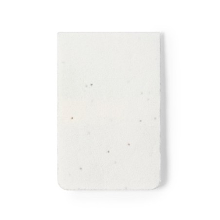 Bloc Notes Éco-responsable Ensemencé Personnalisé Amenti - Pratique et Abordable Couleurs : blanc cadeau entreprise pas cher