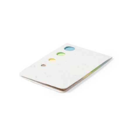 Bloc Notes Éco-responsable Ensemencé Personnalisé Amenti - Pratique et Abordable Couleurs : blanc impression haute définition