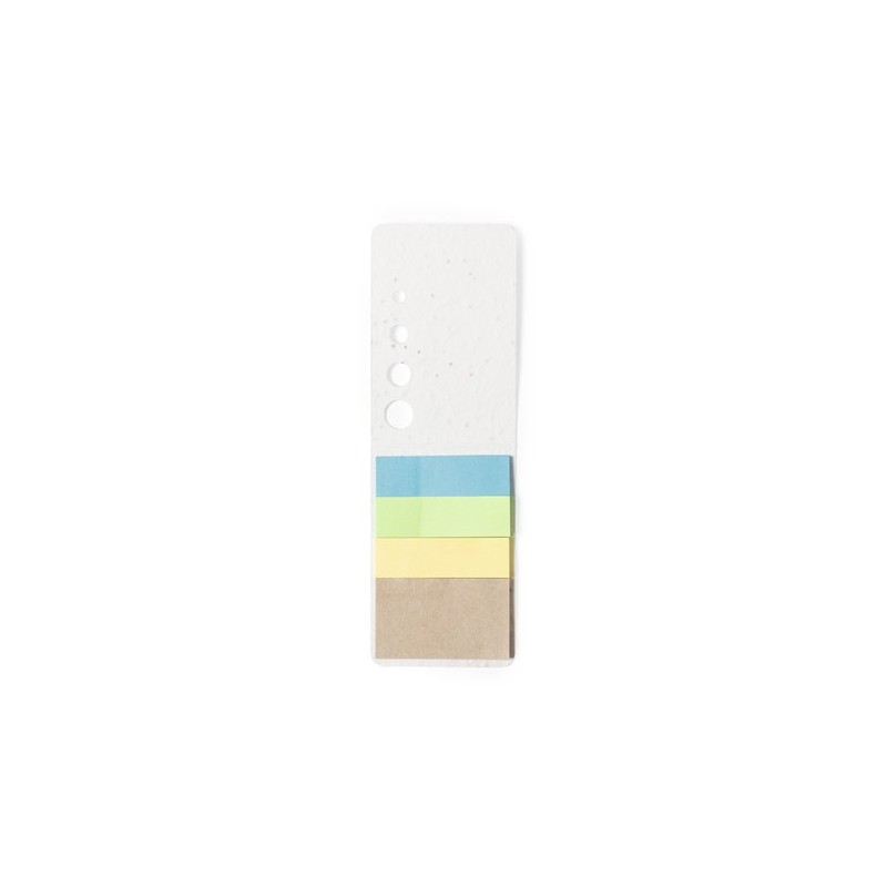 Bloc Notes Éco-responsable Ensemencé Personnalisé Amenti - Pratique et Abordable Couleurs : blanc marquage laser ultra précis
