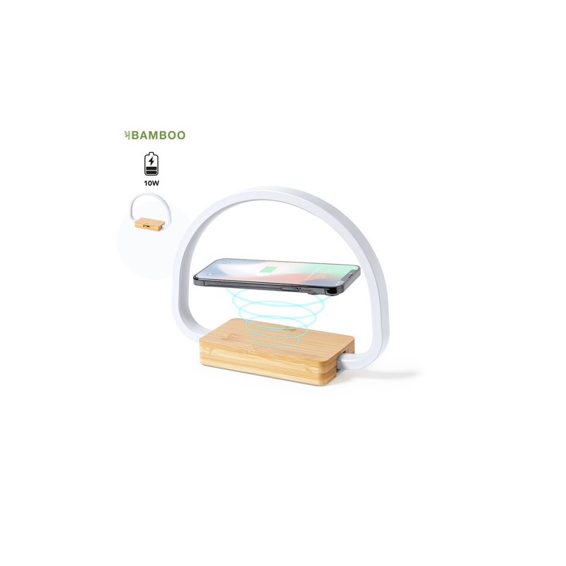 Lampe Chargeur Éco-responsable et Pratique Personnalisée - Labrum Matières : bambou