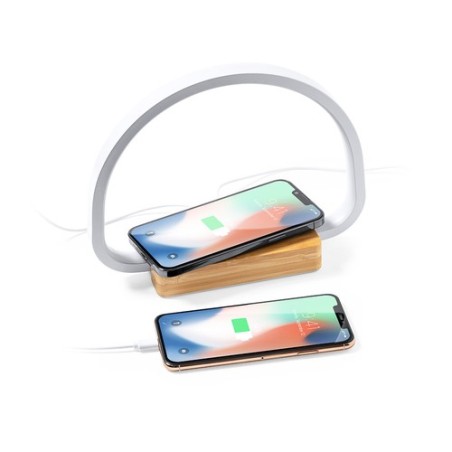 Lampe Chargeur Éco-responsable et Pratique Personnalisée - Labrum Matières : bambou cadeau entreprise pas cher