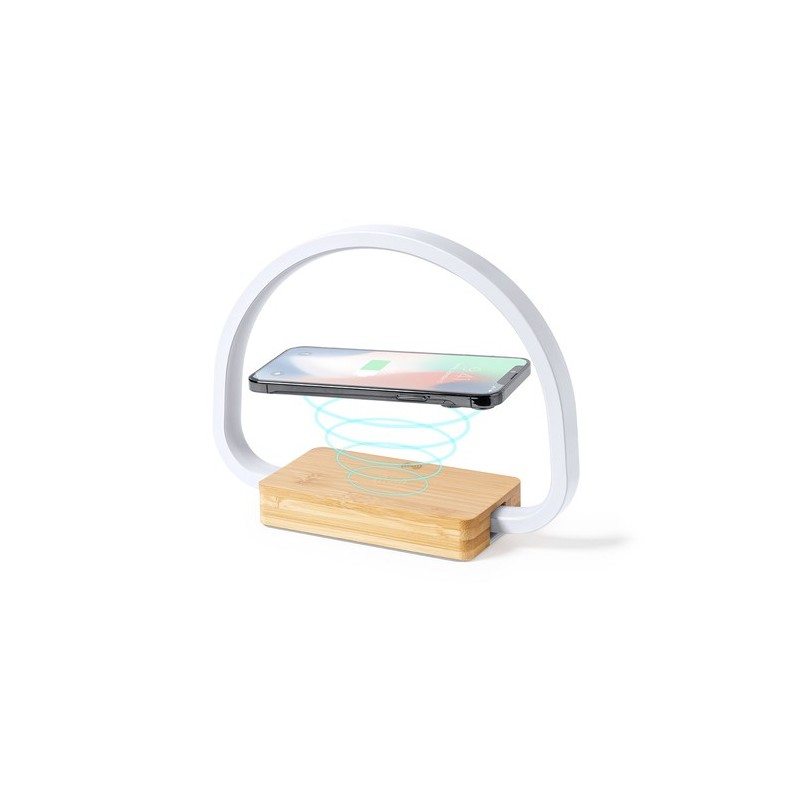 Lampe Chargeur Éco-responsable et Pratique Personnalisée - Labrum Matières : bambou goodies publicitaire événementiel