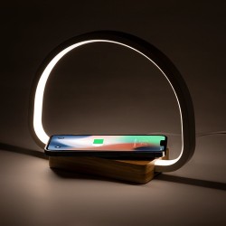 Lampe Chargeur Éco-responsable et Pratique Personnalisée - Labrum Matières : bambou marquage laser ultra précis