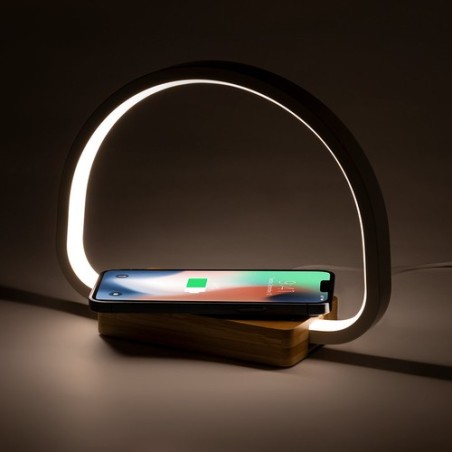 Lampe Chargeur Éco-responsable et Pratique Personnalisée - Labrum Matières : bambou marquage laser ultra précis