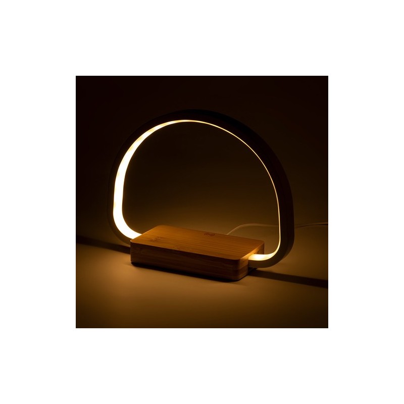 Lampe Chargeur Éco-responsable et Pratique Personnalisée - Labrum Matières : bambou objet promotionnel éco-responsable