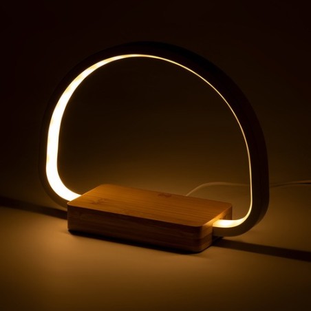 Lampe Chargeur Éco-responsable et Pratique Personnalisée - Labrum Matières : bambou objet promotionnel éco-responsable