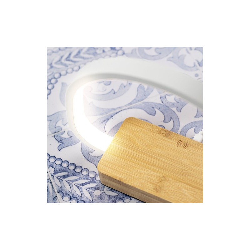 Lampe Chargeur Éco-responsable et Pratique Personnalisée - Labrum Matières : bambou cadeau collaborateur premium