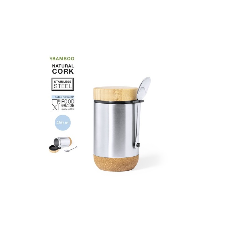 Boîte à Déjeuner Éco-Responsable Personnalisée Cambrix Matières : bambou