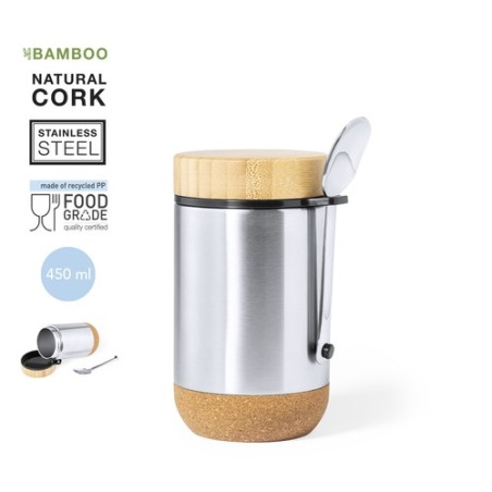 Boîte à Déjeuner Éco-Responsable Personnalisée Cambrix Matières : bambou