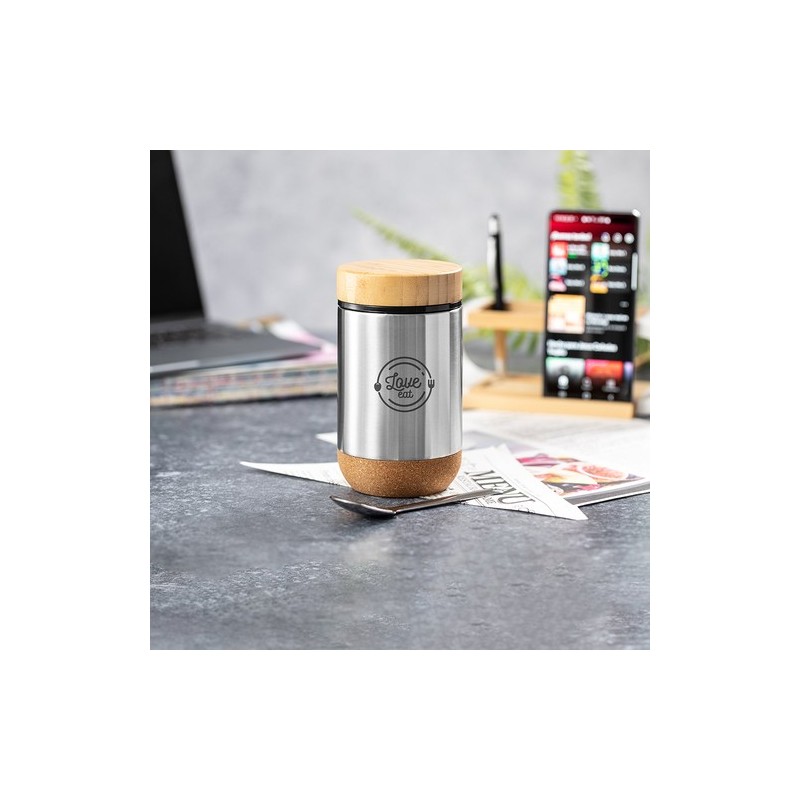 Boîte à Déjeuner Éco-Responsable Personnalisée Cambrix Matières : bambou objet promotionnel éco-responsable