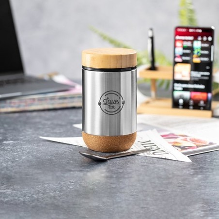 Boîte à Déjeuner Éco-Responsable Personnalisée Cambrix Matières : bambou objet promotionnel éco-responsable