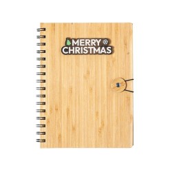 Cahier Éco-responsable à Anneaux Personnalisé pas cher Mossel Matières : bambou 2
