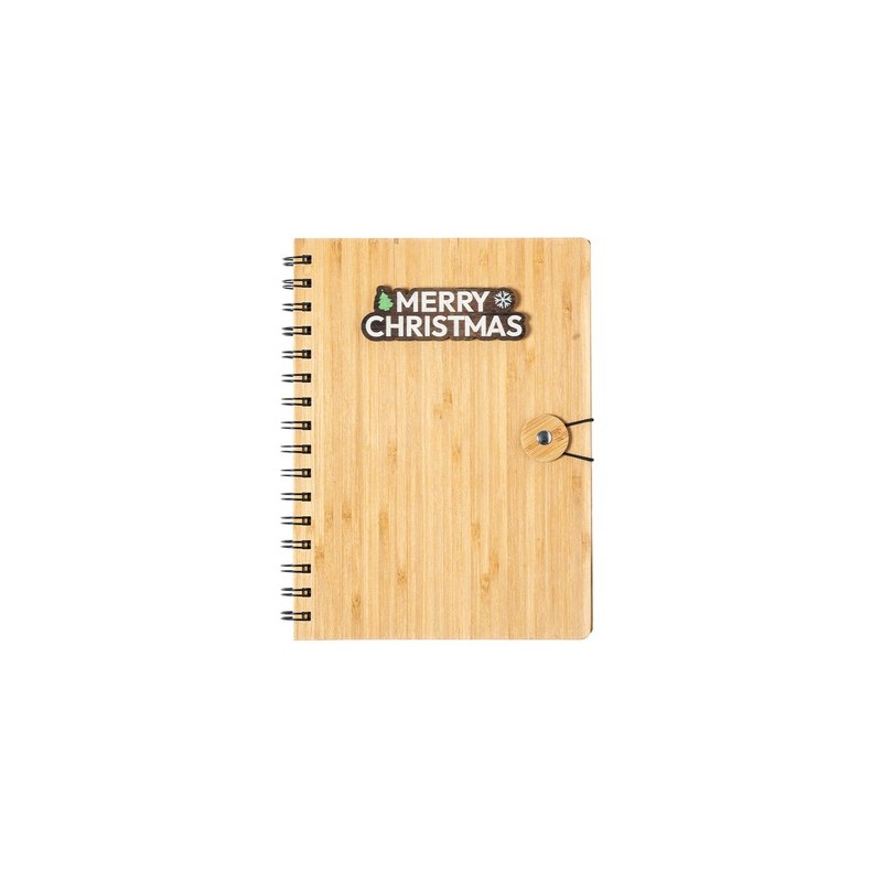 Cahier Éco-responsable à Anneaux Personnalisé pas cher Mossel Matières : bambou personnalisable avec votre logo