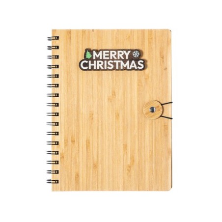 Cahier Éco-responsable à Anneaux Personnalisé pas cher Mossel Matières : bambou personnalisable avec votre logo