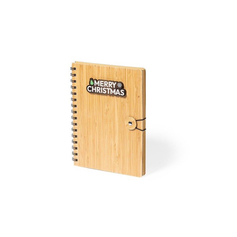 Cahier Éco-responsable à Anneaux Personnalisé pas cher Mossel Matières : bambou goodies publicitaire événementiel