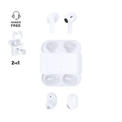 Écouteurs sans Fil Éco-responsables et Personnalisés Élégants Baksen Couleurs : blanc 2