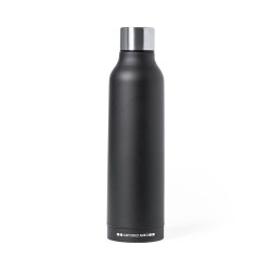 Bouteille Isotherme Personnalisée Thermique Thomson Matières : acier inoxydable Couleurs : noir