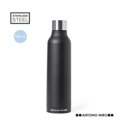 Bouteille Isotherme Personnalisée Thermique Thomson Matières : acier inoxydable Couleurs : noir 2