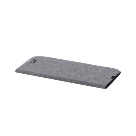 Tapis Souris Chargeur Éco-responsable Personnalisé pas cher - Kimy Matières : polyester Couleurs : gris