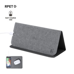 Tapis Souris Chargeur Éco-responsable Personnalisé pas cher - Kimy Matières : polyester Couleurs : gris 2