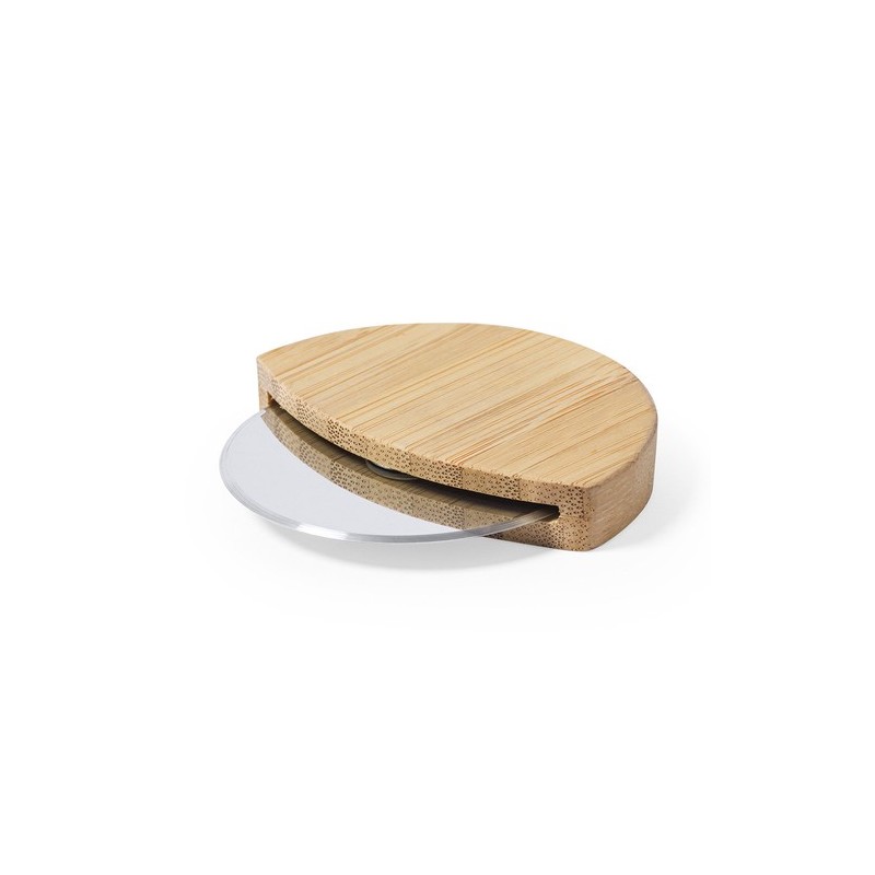 Ustensile de Cuisine Éco-responsable Coupe-Pizzas Personnalisé Titox pas cher Matières : bambou goodies publicitaire événementie