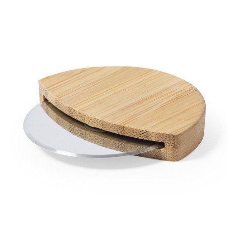 Ustensile de Cuisine Éco-responsable Coupe-Pizzas Personnalisé Titox pas cher Matières : bambou goodies publicitaire événementie
