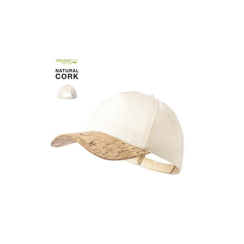 Casquette Personnalisée en Coton Bio & Liège Naturel Vachir pas cher Matières : liège