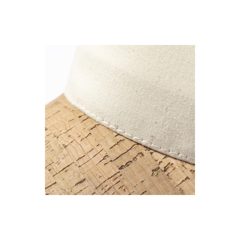 Casquette Personnalisée en Coton Bio & Liège Naturel Vachir pas cher Matières : liège goodies publicitaire événementiel