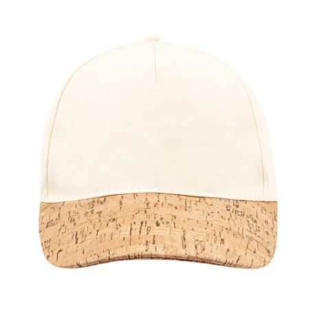 Casquette Personnalisée en Coton Bio & Liège Naturel Vachir pas cher Matières : liège impression haute définition