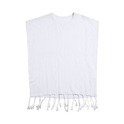 Kaftan Roseux Pas Cher Personnalisé en Mode Matières : coton Couleurs : blanc