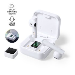 Écouteurs Bluetooth solaires personnalisés pas chers - Vinzer Couleurs : blanc 2