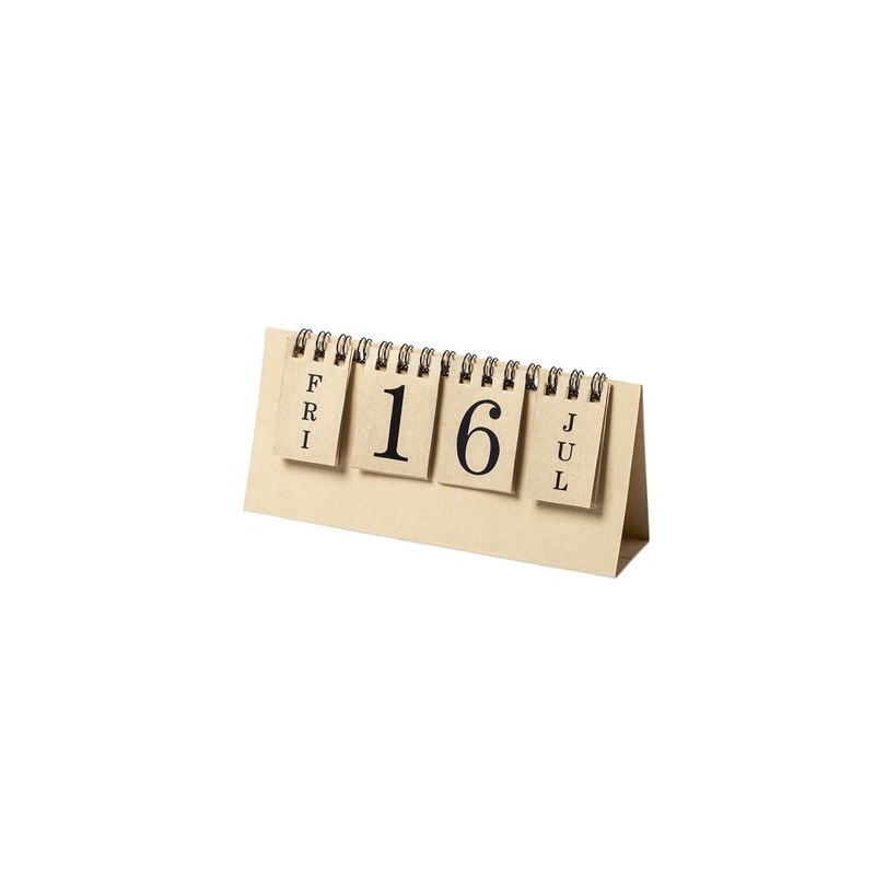 Calendrier  personnalisé perpétuel - Gadner pratique pas cher Matières : carton recyclé personnalisable avec votre logo