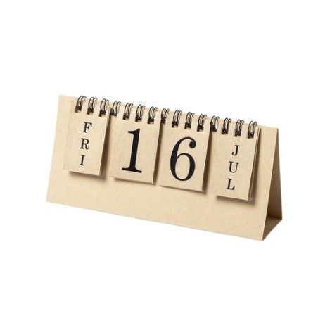 Calendrier  personnalisé perpétuel - Gadner pratique pas cher Matières : carton recyclé personnalisable avec votre logo