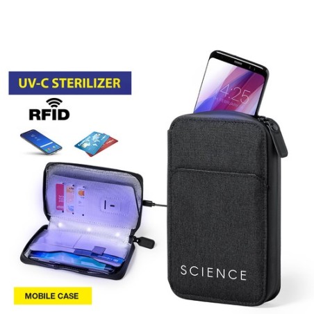 Organiseur UV Stérilisateur Personnalisé - Boxny Matières : polyester Couleurs : noir personnalisable avec votre logo
