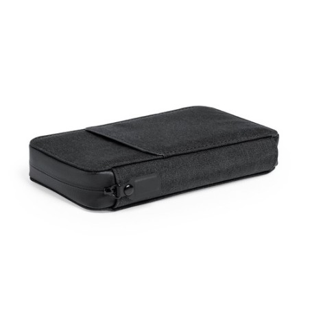 Organiseur UV Stérilisateur Personnalisé - Boxny Matières : polyester Couleurs : noir cadeau entreprise pas cher