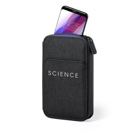 Organiseur UV Stérilisateur Personnalisé - Boxny Matières : polyester Couleurs : noir cadeau collaborateur premium