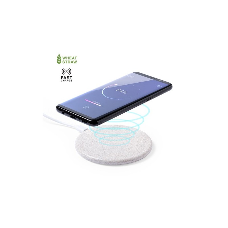 Chargeur Éco-Responsable Pratique Personnalisé - Aleix Matières : ABS Couleurs : naturel personnalisable avec votre logo