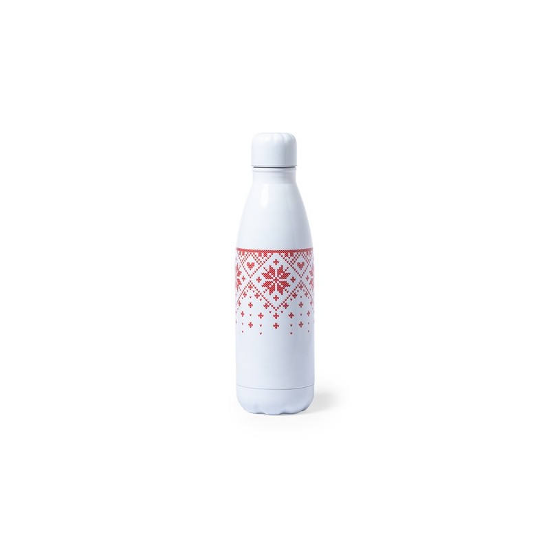 Bidon Personnalisé Publicitaire 500ml - Yalok Matières : acier inoxydable Couleurs : rouge