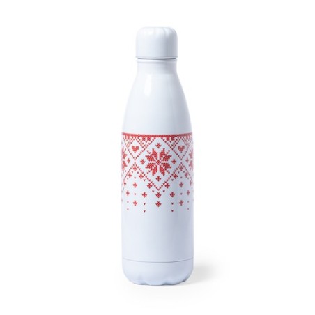 Bidon Personnalisé Publicitaire 500ml - Yalok Matières : acier inoxydable Couleurs : rouge