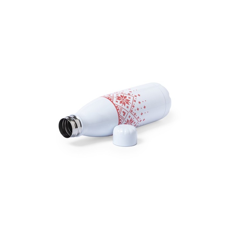 Bidon Personnalisé Publicitaire 500ml - Yalok Matières : acier inoxydable Couleurs : rouge cadeau entreprise pas cher