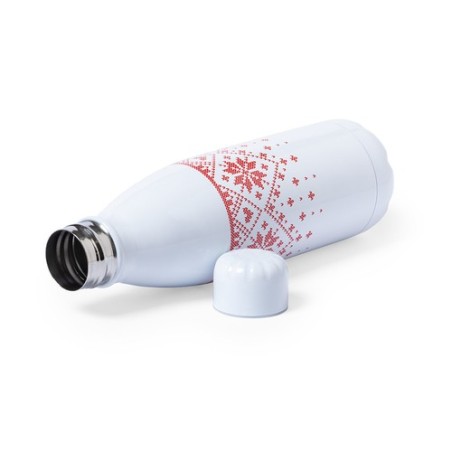 Bidon Personnalisé Publicitaire 500ml - Yalok Matières : acier inoxydable Couleurs : rouge cadeau entreprise pas cher