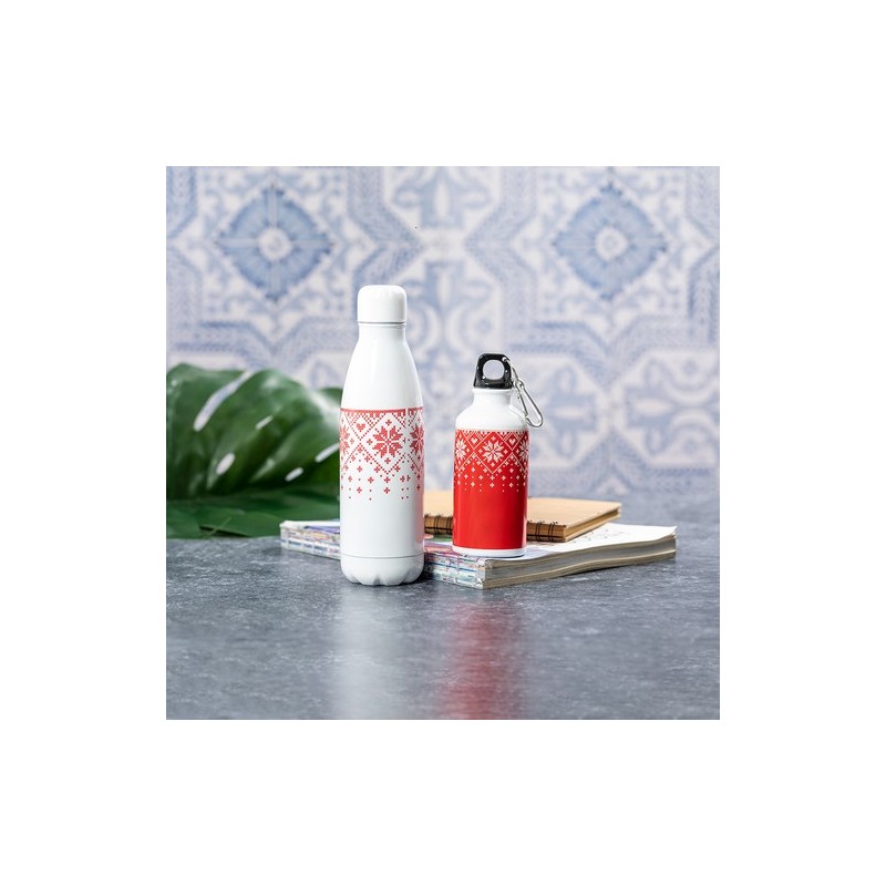 Bidon Personnalisé Publicitaire 500ml - Yalok Matières : acier inoxydable Couleurs : rouge impression haute définition