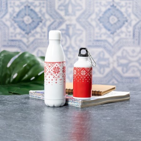 Bidon Personnalisé Publicitaire 500ml - Yalok Matières : acier inoxydable Couleurs : rouge impression haute définition