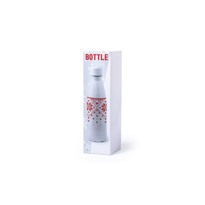 Bidon Personnalisé Publicitaire 500ml - Yalok Matières : acier inoxydable Couleurs : rouge objet promotionnel éco-responsable