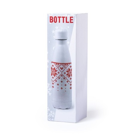 Bidon Personnalisé Publicitaire 500ml - Yalok Matières : acier inoxydable Couleurs : rouge objet promotionnel éco-responsable
