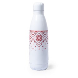 Bidon Personnalisé Publicitaire 500ml - Yalok Matières : acier inoxydable Couleurs : rouge cadeau collaborateur premium