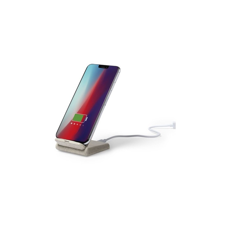 Chargeur Éco-Friendly Induction Personnalisé Pas Cher Birniax Matières : ABS Couleurs : naturel marquage laser ultra précis